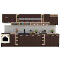 Bucatarie COSSY NEW 400 Wenge / Decor 8548